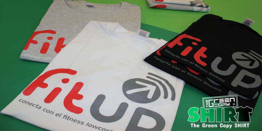 impresión de camisetas para gimnasio lowcost fit-up relax fitness gym belleza gimnasios serigrafía imprimir Villanueva de la Cañada MADRID